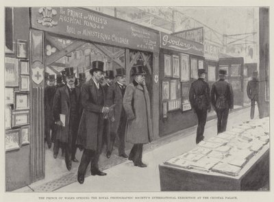 Der Prinz von Wales eröffnet die Internationale Ausstellung der Royal Photographic Society im Crystal Palace von Amedee Forestier